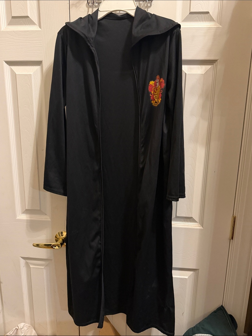 Harry Potter Warner Bros Black Gryffindor-Emblem delux collared Cape Kids Sz Lrg
